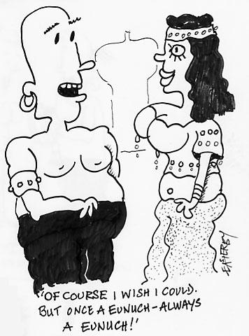 Cartoon: ALWAYS A WISH (medium) by EASTERBY tagged harem,life