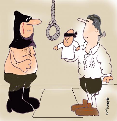 Cartoon: Hang him (medium) by EASTERBY tagged executions
