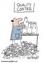 Cartoon: Controlled Quality (small) by EASTERBY tagged business,workplace,controls