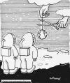 Cartoon: CUTTING OFF (small) by EASTERBY tagged spacemen,moon