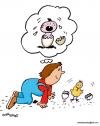 Cartoon: Egg or the chicken?? (small) by EASTERBY tagged chickens,eggs,kids