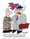 Cartoon: Free of trouble Loan (small) by EASTERBY tagged beggar,business