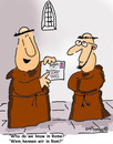 Cartoon: HOLY ORDERS 10 (small) by EASTERBY tagged monks halos faith believing letters