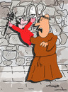 Cartoon: Holy Orders 12 (small) by EASTERBY tagged glove puppets monks devils