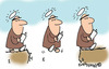 Cartoon: HOLY ORDERS 1 (small) by EASTERBY tagged monks,halos