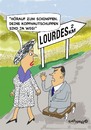 Cartoon: Lourdes (small) by EASTERBY tagged lourdes miracles cures