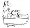 Cartoon: Shark in my bath (small) by EASTERBY tagged bathtime 
