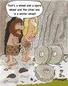 Cartoon: WHEELS Eng (small) by EASTERBY tagged inventions,stoneage