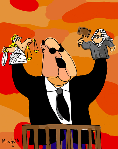 Cartoon: Impunity puppets (medium) by Munguia tagged politics,lies,justice,law,judge,buy,influences