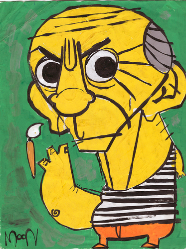 Cartoon: Picasso (medium) by Munguia tagged picasso,caricature,portrait,munguia,cartoon,costa,rica,painter,art,sxx