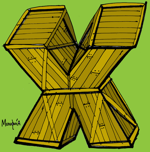 Cartoon: XBOX (medium) by Munguia tagged xbox,videogames,games,munguia,box,calcamunguia