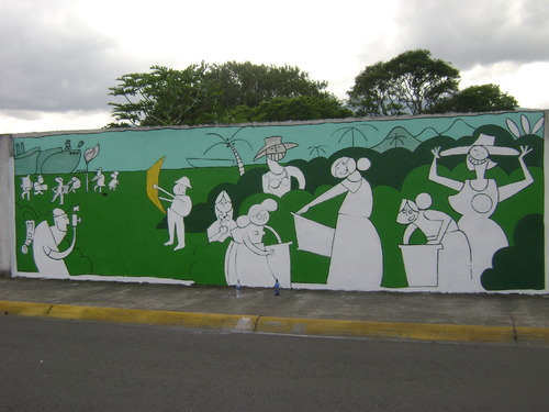 Cartoon: Mural en San Jose Costa RIca (medium) by Munguia tagged mural,paint,art,costa,rica,public,urban,munguia