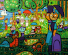 Cartoon: Cats on sunday afternoon (small) by Munguia tagged sunday,afternoon,on,the,island,of,la,grande,jatte,george,seurat,cartoon,parody,famous,paintings,cats,pussy,gatos,domingo,por,tarde,puntillismo,spoof,iconic