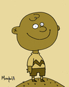 Cartoon: Charlie Brown (small) by Munguia tagged charlie,brown,peanuts,sepia,munguia,costa,rica