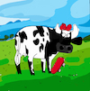 Cartoon: Cow Boy (small) by Munguia tagged atom heart mother pink floyd cow album cover parodies parody spoof fun version