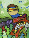 Cartoon: Cyclops (small) by Munguia tagged xmen superhero parody painting redon odilon cyclops eye glasses mutant