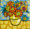 Cartoon: Flowers (small) by Munguia tagged sunflowers,flowers,vincent,van,gogh,famous,paintings,parodies,parody,spoof,version