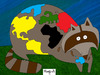 Cartoon: MAPAche (small) by Munguia tagged mapache,racoon,mapa,munguia,calcamunguias,costa,rica