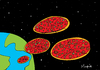 Cartoon: pizza invasion (small) by Munguia tagged pizzapitch space ufo aliens fast food munguia costa rica cartoon