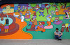 Cartoon: Police Mural Part 1 (small) by Munguia tagged mural,cartoon,parody,painting,wall,street,art