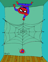 Cartoon: Spiderman Yoyo (small) by Munguia tagged spiderman yoyo web playing marvel comics munguia costa rica humor grafico caricatura cartoon toon espaiderman
