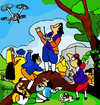 Cartoon: The Drone (small) by Munguia tagged goya,kite,famous,paintings,parodies,parody,art