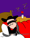 Cartoon: the Mark of Zorro (small) by Munguia tagged zorro,sleep,slepping,zzz,letter