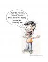 Cartoon: Paranoid about Twitter (small) by mdouble tagged twitter,paranoid,crazy,social,marketing