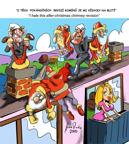 Cartoon: after chrismas (medium) by Martin Hron tagged after,christmas
