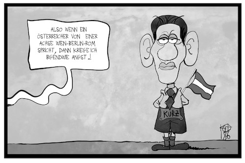 Cartoon: Achse der Willigen (medium) by Kostas Koufogiorgos tagged karikatur,koufogiorgos,illustration,cartoon,achse,willigen,kurz,österreich,historisch,nationalsozialismus,wien,berlin,rom,asylpolitik,karikatur,koufogiorgos,illustration,cartoon,achse,willigen,kurz,österreich,historisch,nationalsozialismus,wien,berlin,rom,asylpolitik