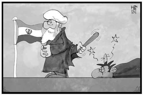 Cartoon: Aufstand im Iran (medium) by Kostas Koufogiorgos tagged karikatur,koufogiorgos,illustration,cartoon,iran,proteste,demonstrant,niederschlagung,gewalt,karikatur,koufogiorgos,illustration,cartoon,iran,proteste,demonstrant,niederschlagung,gewalt