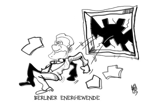 Cartoon: Berliner Energiewende (medium) by Kostas Koufogiorgos tagged röttgen,wird,als,bundesumweltminister,entlassen,röttgen,bundesumweltminister