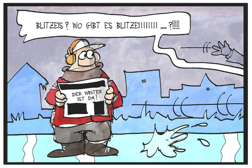 Cartoon: Blitzeis (medium) by Kostas Koufogiorgos tagged karikatur,koufogiorgos,illustration,cartoon,blitzeis,wetter,winter,ausrutschen,karikatur,koufogiorgos,illustration,cartoon,blitzeis,wetter,winter,ausrutschen