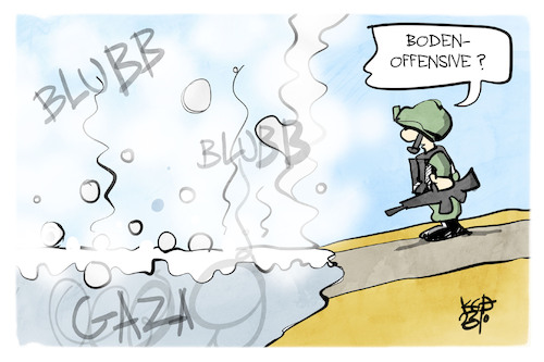 Cartoon: Bodenoffensive (medium) by Kostas Koufogiorgos tagged karikatur,koufogiorgos,bodenoffensive,israel,gaza,soldat,wasser,kochen,karikatur,koufogiorgos,bodenoffensive,israel,gaza,soldat,wasser,kochen