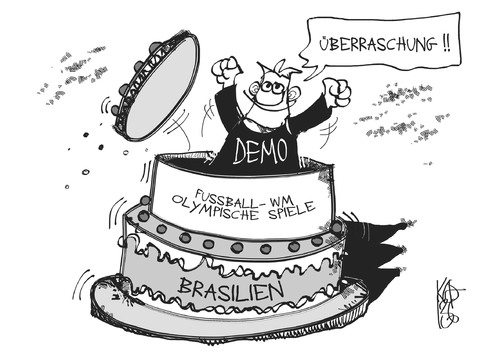Cartoon: Brasilien (medium) by Kostas Koufogiorgos tagged türkei,brasilien,demonstration,protest,demokratie,karikatur,koufogiorgos,türkei,brasilien,demonstration,protest,demokratie,karikatur,koufogiorgos