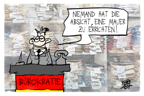Cartoon: Bürokratie (medium) by Kostas Koufogiorgos tagged karikatur,koufogiorgos,bürokratie,expertenkommission,akten,verwaltung,staat,karikatur,koufogiorgos,bürokratie,expertenkommission,akten,verwaltung,staat