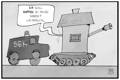 Cartoon: Bundeswehr (medium) by Kostas Koufogiorgos tagged karikatur,koufogiorgos,illustration,cartoon,bundeswehr,soldat,waffen,munition,sek,terrorismus,polizei,militär,karikatur,koufogiorgos,illustration,cartoon,bundeswehr,soldat,waffen,munition,sek,terrorismus,polizei,militär