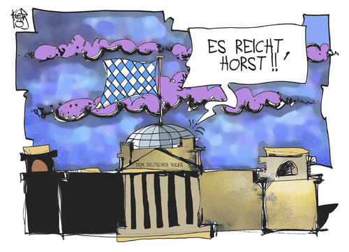 Cartoon: CSU (medium) by Kostas Koufogiorgos tagged csu,seehofer,bayern,reichstag,berlin,wahl,koalition,verhandlung,karikatur,koufogiorgos,csu,seehofer,bayern,reichstag,berlin,wahl,koalition,verhandlung,karikatur,koufogiorgos