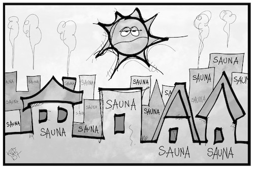 Cartoon: Deutschland wird zur Sauna (medium) by Kostas Koufogiorgos tagged karikatur,koufogiorgos,illustration,cartoon,hitzewelle,sonne,sommer,hitze,sauna,wetter,klima,karikatur,koufogiorgos,illustration,cartoon,hitzewelle,sonne,sommer,hitze,sauna,wetter,klima