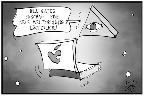 Cartoon: Die neue Weltordnung (medium) by Kostas Koufogiorgos tagged karikatur,koufogiorgos,illustration,cartoon,nwo,weltordnung,gates,verschwoerungstheorie,apple,steve,jobs,gott,dreifaltigkeit,himmel,computer,mac,windows,rechner,pc,technik,karikatur,koufogiorgos,illustration,cartoon,nwo,weltordnung,gates,verschwoerungstheorie,apple,steve,jobs,gott,dreifaltigkeit,himmel,computer,mac,windows,rechner,pc,technik