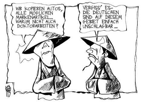 Cartoon: Doktortitel (medium) by Kostas Koufogiorgos tagged fdp,europaparlament,doktorarbeit,dissertation,kopie,guttenberg