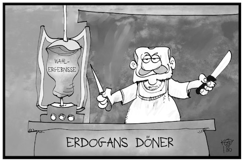 Cartoon: Erdogans Wahlergebnis (medium) by Kostas Koufogiorgos tagged karikatur,koufogiorgos,illustration,cartoon,tuerkei,erdogan,wahl,demokratie,wahlergebnisse,döner,kebab,karikatur,koufogiorgos,illustration,cartoon,tuerkei,erdogan,wahl,demokratie,wahlergebnisse,döner,kebab