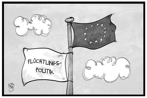 Cartoon: EU-Flüchtlingspolitik (medium) by Kostas Koufogiorgos tagged karikatur,koufogiorgos,illustration,cartoon,fahne,flagge,europa,eu,union,halbmast,flüchtlingskrise,flüchtlingspolitik,wind,richtung,karikatur,koufogiorgos,illustration,cartoon,fahne,flagge,europa,eu,union,halbmast,flüchtlingskrise,flüchtlingspolitik,wind,richtung