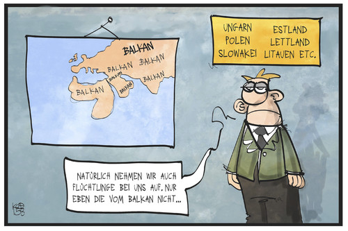 Flüchtlinge vom Balkan