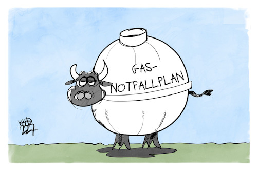 Cartoon: Gas-Notfallplan (medium) by Kostas Koufogiorgos tagged karikatur,koufogiorgos,gas,eu,stier,notfallplan,ballon,gasspeicher,karikatur,koufogiorgos,gas,eu,stier,notfallplan,ballon,gasspeicher