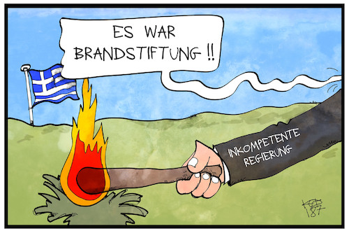 Griechische Brandstifter