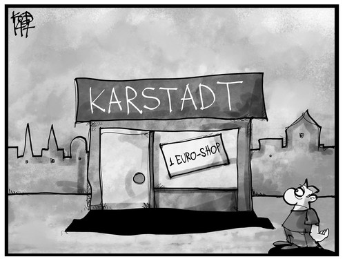 Cartoon: Karstadt (medium) by Kostas Koufogiorgos tagged karikatur,koufogiorgos,illustration,cartoon,karstadt,kaufhaus,verkauf,insolvenz,wirtschaft,einzelhandel,karikatur,koufogiorgos,illustration,cartoon,karstadt,kaufhaus,verkauf,insolvenz,wirtschaft,einzelhandel