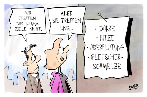 Cartoon: Klimaziele (medium) by Kostas Koufogiorgos tagged karikatur,koufogiorgos,klima,ziel,treffen,dürre,flut,karikatur,koufogiorgos,klima,ziel,treffen,dürre,flut