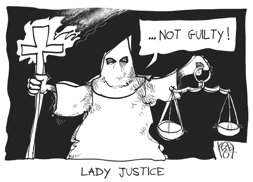 Cartoon: Lady Justice (medium) by Kostas Koufogiorgos tagged zimmerman,trayvon,martin,lady,justice,usa,cartoon,koufogiorgos,zimmerman,trayvon,martin,lady,justice,usa,cartoon,koufogiorgos