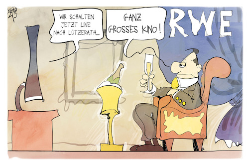 Cartoon: Lützerath und RWE (medium) by Kostas Koufogiorgos tagged karikatur,koufogiorgos,rwe,manager,lützerath,kino,polizei,demonstration,kohle,reichtum,karikatur,koufogiorgos,rwe,manager,lützerath,kino,polizei,demonstration,kohle,reichtum